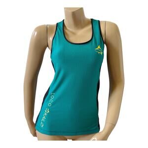 LOCO SKAILZ Womens Size Small Sleeveless Activewear Racer Back Tank Top Shirt